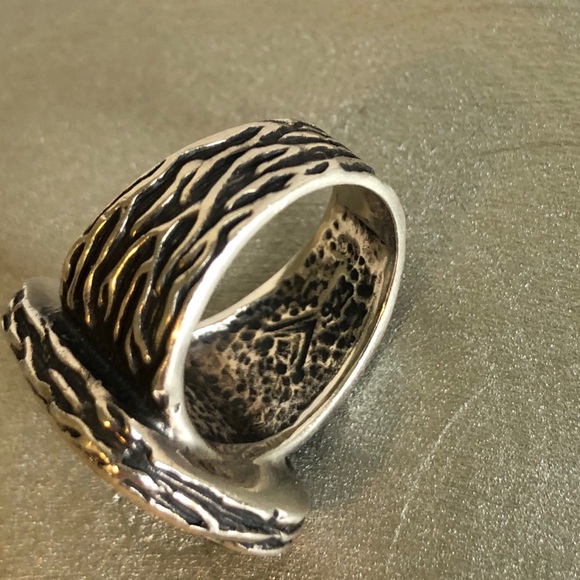 Silpada Luminous Green Glass Ring Size 6 - Picture 5 of 5